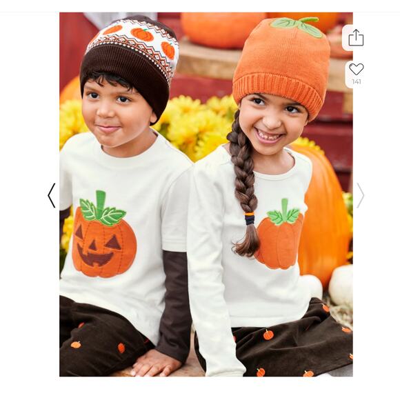NWT Gymboree Unisex Girls & Boys Fall Pumpkin Beanie - Lil Pumpkin - Picture 6 of 11